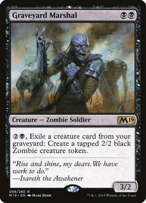 Graveyard Marshal M19-99 Rare Near Mint Englisch