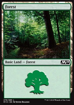 Wald (V.2) M19-278 Land Excellent Englisch Foil