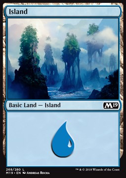 Insel (V.4) M19-268 Land Excellent Deutsch Foil