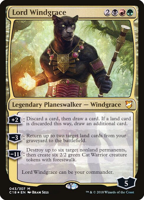 Lord Windgrace (V.1) C18-43 Mythic Excellent Englisch Foil