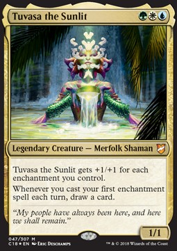 Tuvasa the Sunlit C18-47 Mythic Near Mint Englisch Foil