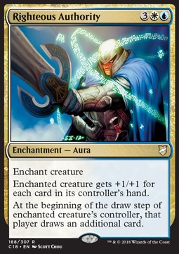 Rechtschaffene Autorität C18-188 Rare Light Played Deutsch