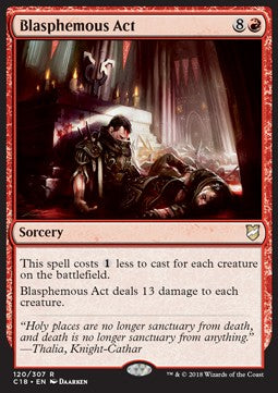 Blasphemous Act C18-120 Rare Light Played Englisch
