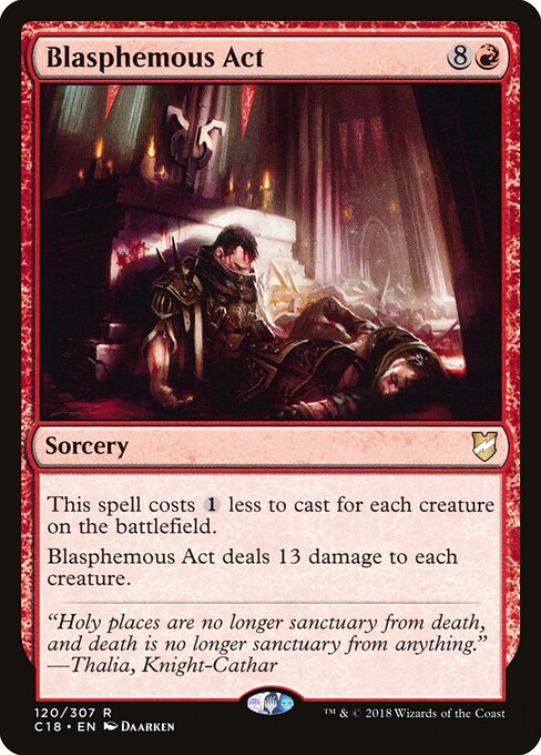 Blasphemous Act C18-120 Rare Light Played Englisch