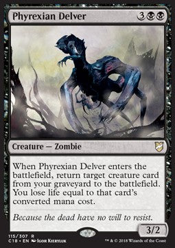 Phyrexian Delver C18-115 Rare Excellent Englisch