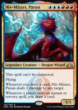 Niv-Mizzet der Parun GRN-192 Rare Excellent Englisch Foil