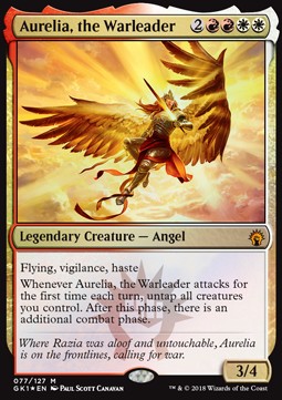 Kriegsführerin Aurelia GK1-77 Mythic Excellent Deutsch Foil