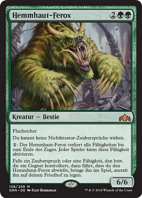 Hemmhaut-Ferox GRN-138 Mythic Excellent Deutsch