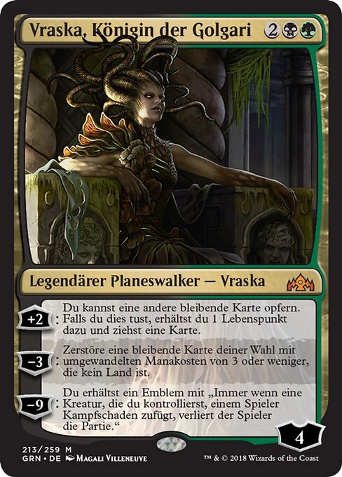 Vraska, Königin der Golgari GRN-213 Mythic Good Deutsch