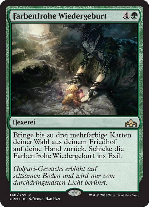 Farbenfrohe Wiedergeburt GRN-148 Rare Good Deutsch