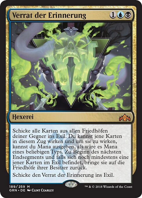 Verrat der Erinnerung GRN-189 Mythic Excellent Deutsch