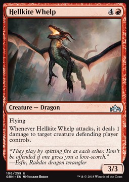 Höllendrachen-Welpe GRN-106 Uncommon Excellent Englisch Foil