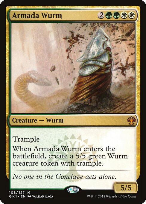 Armada Wurm GK1-108 Mythic Excellent Englisch