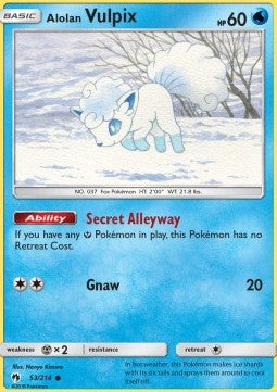 Alolan Vulpix LOT-53 Common Light Played Deutsch
