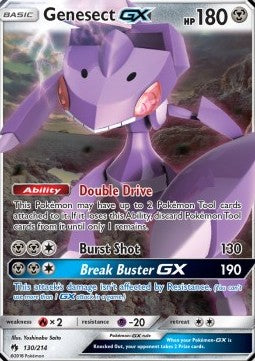 Genesect GX LOT-130 Ultra Rare Light Played Deutsch
