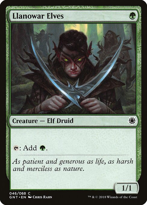 Llanowar Elves GNT-46 Common Excellent Englisch