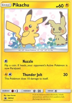 Pikachu SM-162 Promo Light Played Englisch