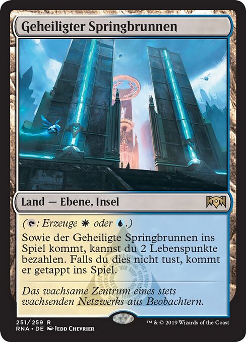 Geheiligter Springbrunnen RNA-251 Rare Excellent Deutsch