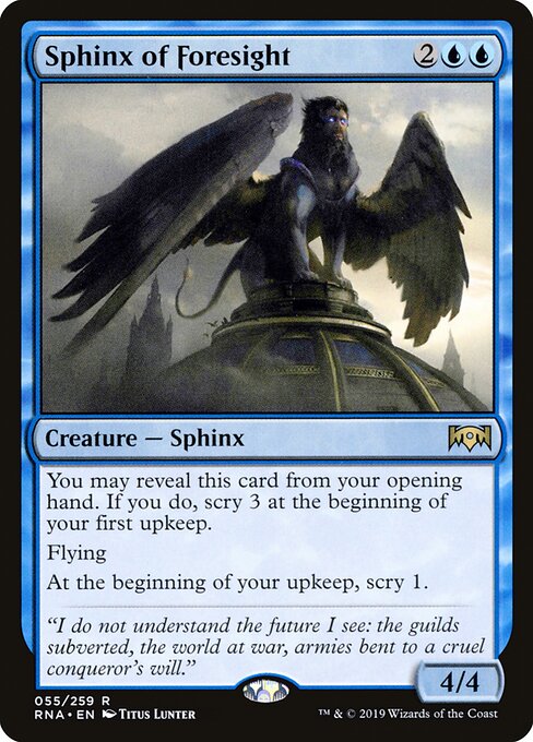 Sphinx of Foresight RNA-55 Rare Excellent Englisch