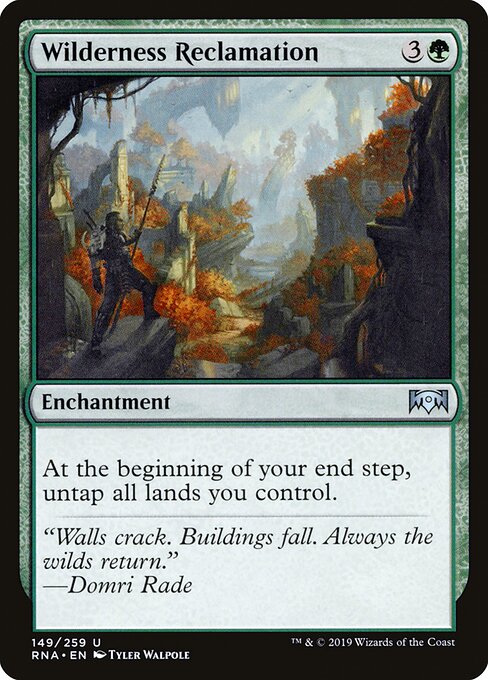 Wilderness Reclamation RNA-149 Uncommon Excellent Englisch