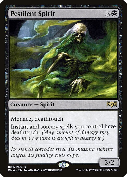 Pestilent Spirit RNA-81 Rare Excellent Englisch