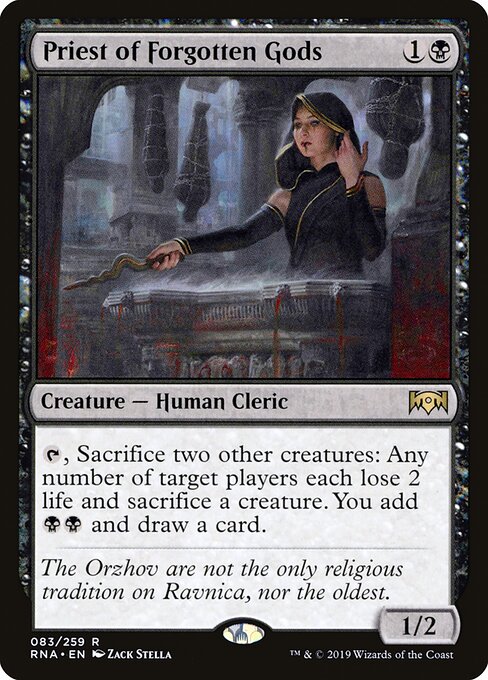 Priest of Forgotten Gods RNA-83 Rare Excellent Englisch