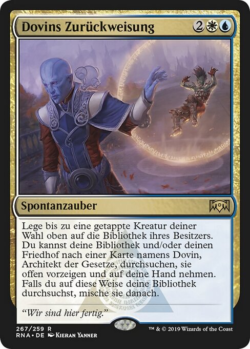 Dovins Zurückweisung XRNA-267 Rare Excellent Deutsch