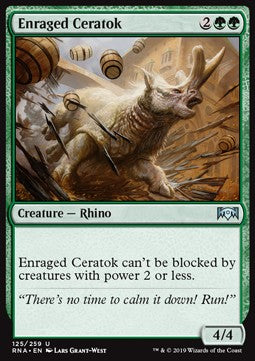 Erzürnter Ceratops RNA-125 Uncommon Excellent Englisch Foil