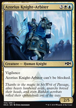 Ritterlicher Azorius-Schlichter RNA-154 Common Near Mint Deutsch Foil