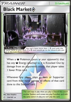 Schwarzmarkt ◇ TEU-134 Holo Rare Good Deutsch