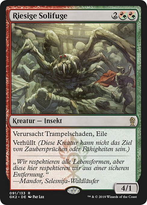 Riesige Solifuge GK2-91 Rare Excellent Deutsch