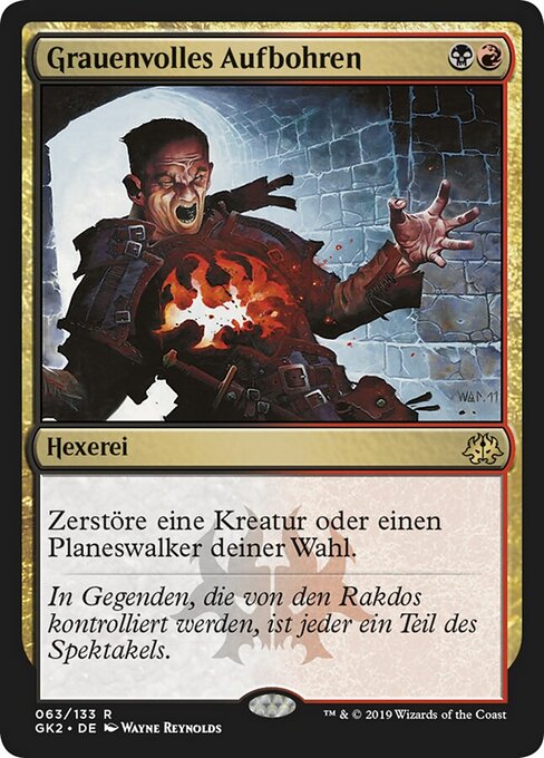 Grauenvolles Aufbohren GK2-63 Rare Excellent Deutsch