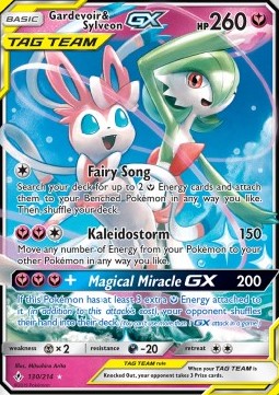Gardevoir & Sylveon GX UNB-130 Ultra Rare Excellent Englisch
