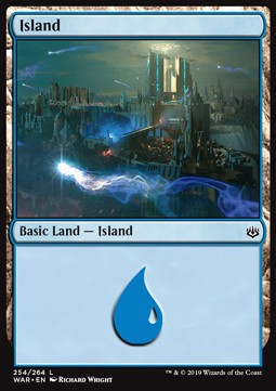 Insel (V.2) WAR-254 Land Near Mint Englisch Foil