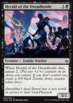 Herold der Schreckenshorde WAR-93 Common Excellent Englisch Foil