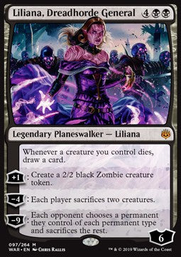 Liliana, Dreadhorde General WAR-97 Mythic Excellent Englisch