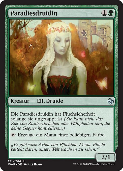 Paradiesdruidin WAR-171 Uncommon Near Mint Deutsch Foil