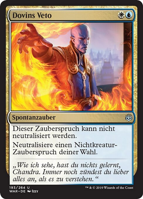 Dovins Veto WAR-193 Uncommon Good Deutsch