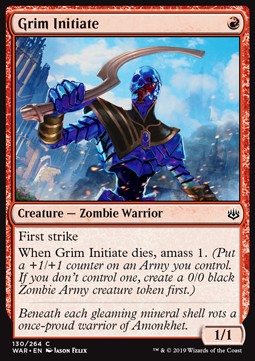 Grimmiger Eingeweihter WAR-130 Common Excellent Englisch Foil