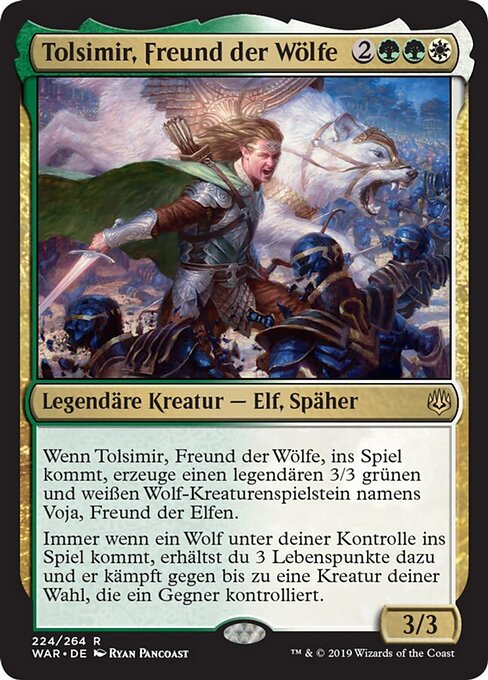 Tolsimir, Freund der Wölfe WAR-224 Rare Near Mint Deutsch