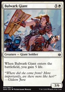 Bollwerk-Riesin WAR-7 Common Excellent Deutsch Foil