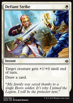 Trutziger Schlag WAR-9 Common Excellent Englisch Foil
