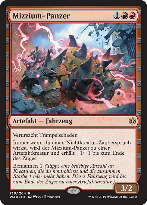 Mizzium-Panzer WAR-138 Rare Good Deutsch