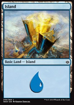 Insel (V.3) WAR-255 Land Excellent Deutsch Foil