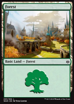 Wald (V.2) WAR-263 Land Excellent Deutsch Foil