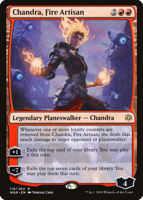 Chandra, Fire Artisan WAR-119 Rare Excellent Englisch