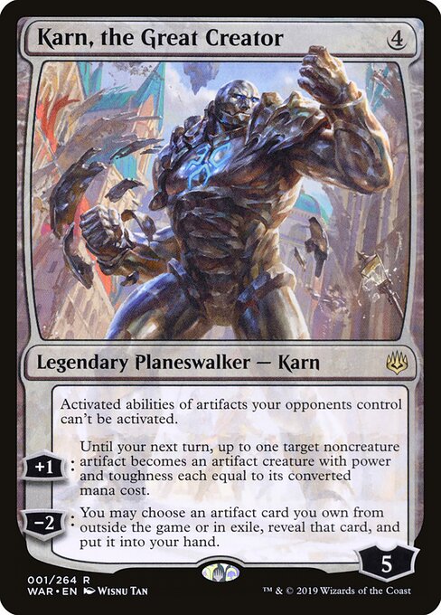Karn, the Great Creator WAR-1 Rare Near Mint Englisch