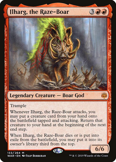 Ilharg, the Raze-Boar WAR-133 Mythic Excellent Englisch