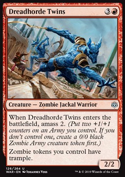 Schreckenshorde-Zwillinge WAR-126 Uncommon Excellent Japanisch Foil
