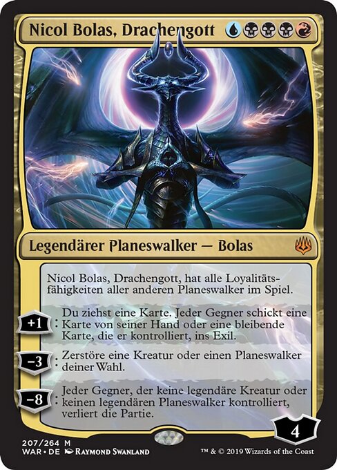 Nicol Bolas, Drachengott WAR-207 Mythic Excellent Deutsch